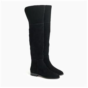 J.Crew Over-the-knee boots in suede
